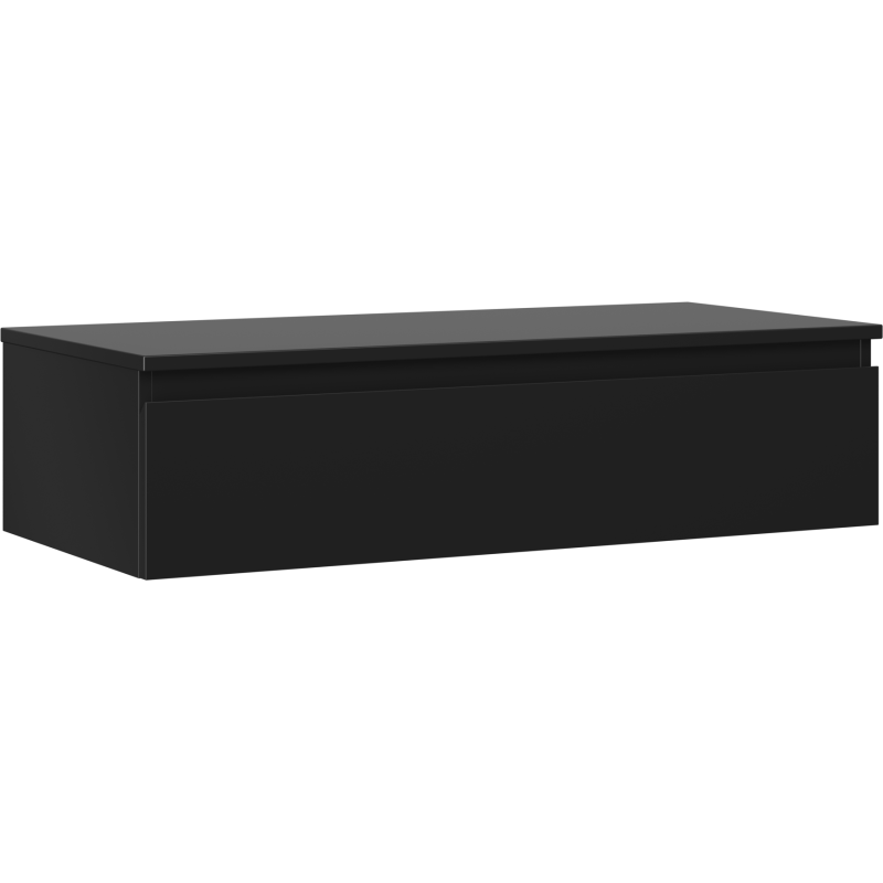 Mexen Orio koupelnová skříňka pod umyvadlo 100 cm s deskou, 1 zásuvka, černá matná - 91A10-10023-1-BFC71