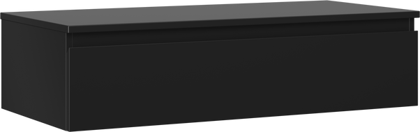 Mexen Orio koupelnová skříňka pod umyvadlo 100 cm s deskou, 1 zásuvka, černá matná - 91A10-10023-1-BFC71