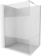Mexen Kioto sprchová stěna Walk-in 110 x 200 cm, transparentní/matná 8 mm, chrom - 800-110-101-01-35