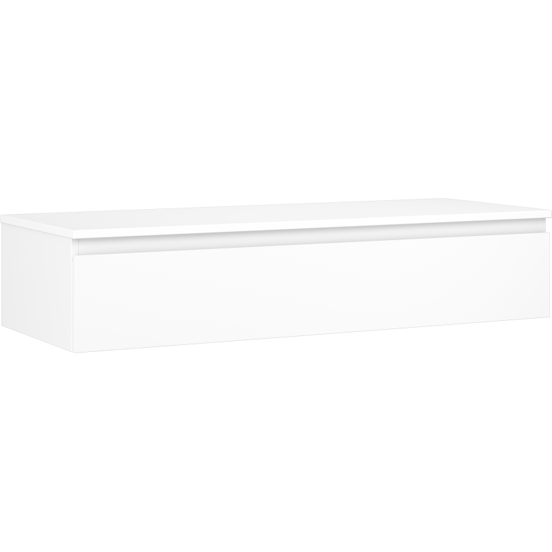 Mexen Orio koupelnová skříňka pod umyvadlo 120 cm s deskou, 1 zásuvka, bílý mat - 91A10-12023-1-BFC01