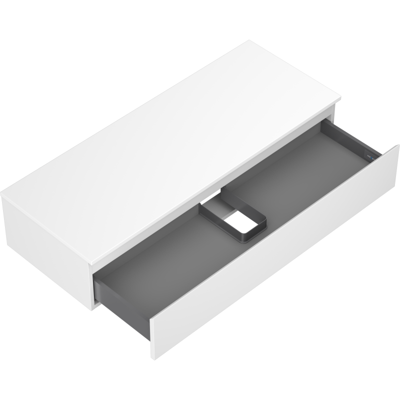 Mexen Orio koupelnová skříňka pod umyvadlo 120 cm s deskou, 1 zásuvka, bílý mat - 91A10-12023-1-BFC01