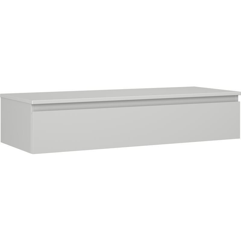 Mexen Orio koupelnová skříňka pod umyvadlo 120 cm s deskou, 1 zásuvka, šedá matná - 91A10-12023-1-BFC62