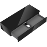 Mexen Orio koupelnová skříňka pod umyvadlo 120 cm s deskou, 1 zásuvka, černý lesk - 91A10-12023-1-BFC70