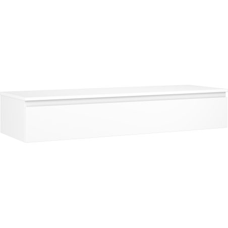 Mexen Orio koupelnová skříňka pod umyvadlo 140 cm s deskou, 1 zásuvka, bílá matná - 91A10-14023-1-BFC01