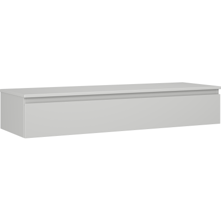 Mexen Orio koupelnová skříňka pod umyvadlo 140 cm s deskou, 1 zásuvka, šedá mat - 91A10-14023-1-BFC62