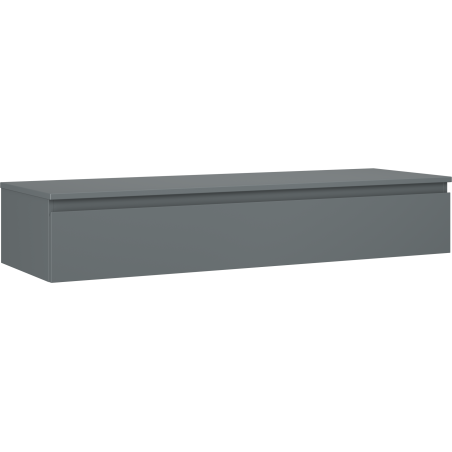 Mexen Orio koupelnová skříňka pod umyvadlo 140 cm s deskou, 1 zásuvka, grafit mat - 91A10-14023-1-BFC66