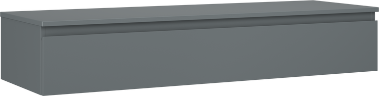 Mexen Orio koupelnová skříňka pod umyvadlo 140 cm s deskou, 1 zásuvka, grafit mat - 91A10-14023-1-BFC66