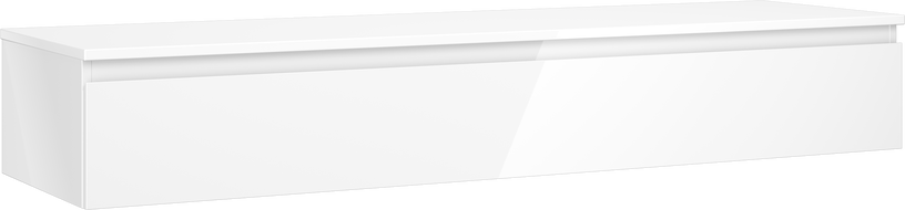 Mexen Orio koupelnová skříňka pod umyvadlo 160 cm s deskou, 1 zásuvka, bílý lesk - 91A10-16023-1-BFC00