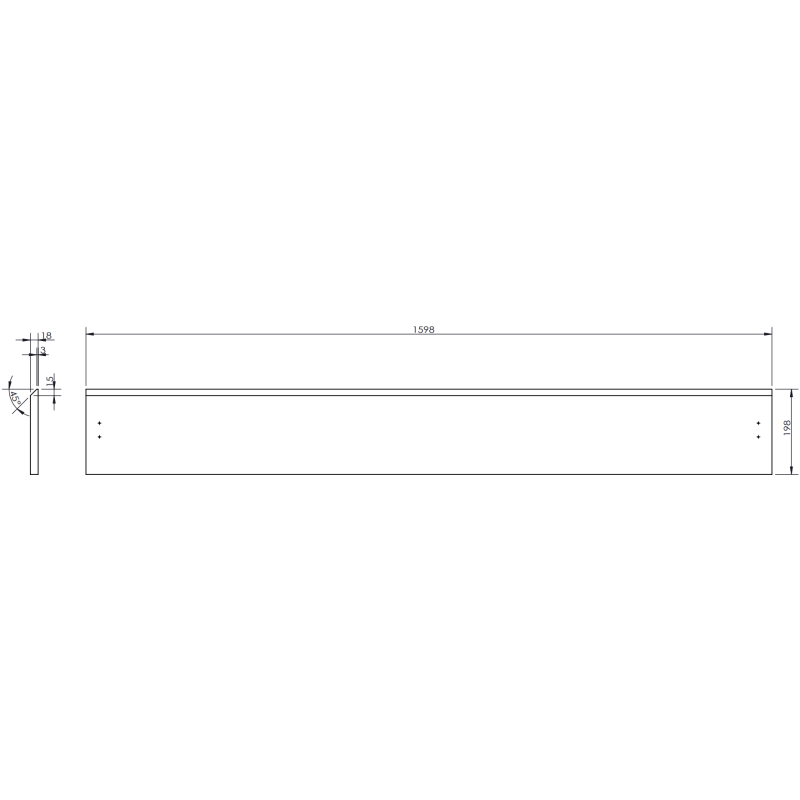 Mexen Orio koupelnová skříňka pod umyvadlo 160 cm s deskou, 1 zásuvka, šedá matná - 91A10-16023-1-BFC62