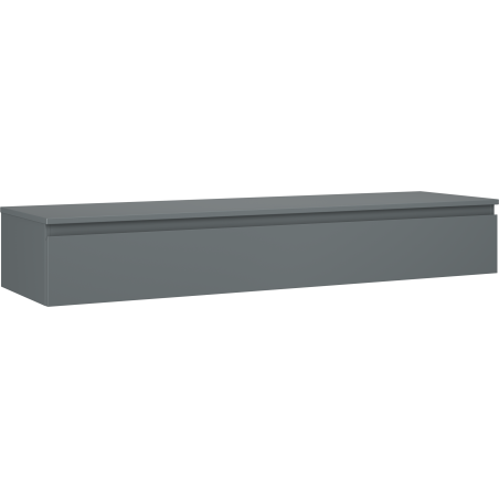 Mexen Orio koupelnová skříňka pod umyvadlo 160 cm s deskou, 1 zásuvka, grafit mat - 91A10-16023-1-BFC66