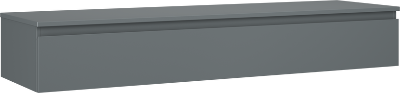 Mexen Orio koupelnová skříňka pod umyvadlo 160 cm s deskou, 1 zásuvka, grafit mat - 91A10-16023-1-BFC66