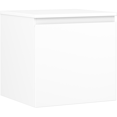 Mexen Orio koupelnová skříňka pod umyvadlo 50 cm s deskou, 1 zásuvka, bílá matná - 91A10-05047-1-BFC01