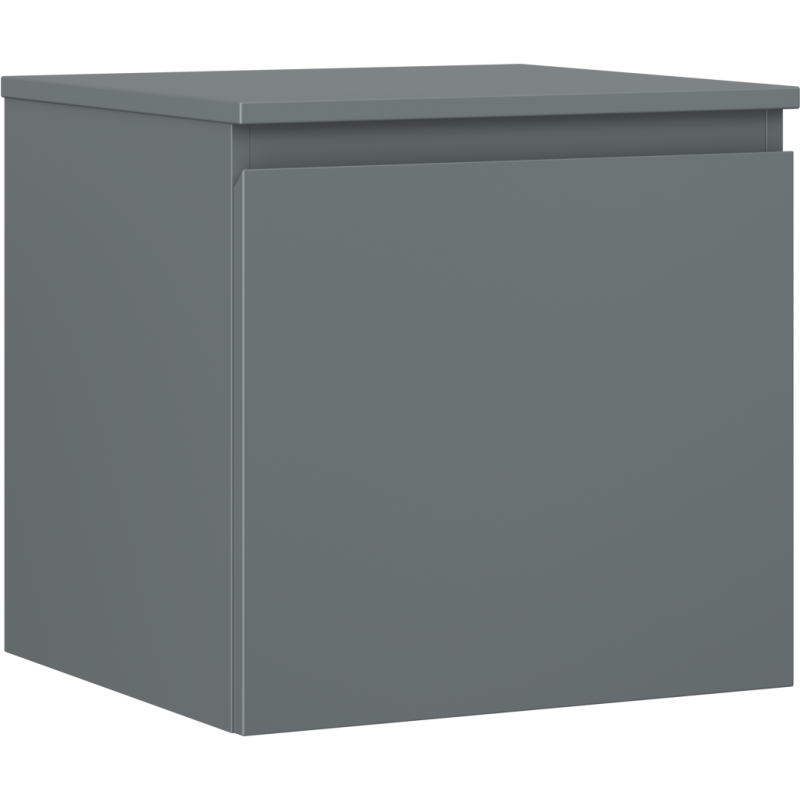 Mexen Orio koupelnová skříňka pod umyvadlo 50 cm s deskou, 1 zásuvka, matná grafitová - 91A10-05047-1-BFC66