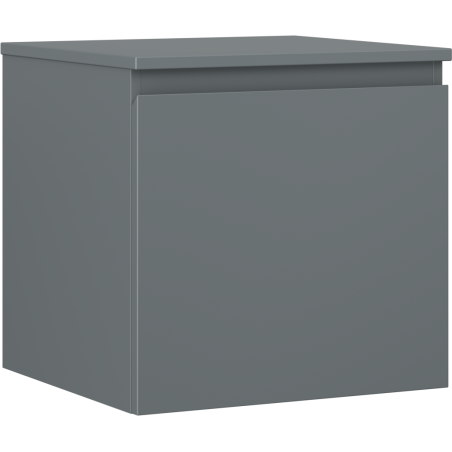 Mexen Orio koupelnová skříňka pod umyvadlo 50 cm s deskou, 1 zásuvka, matná grafitová - 91A10-05047-1-BFC66