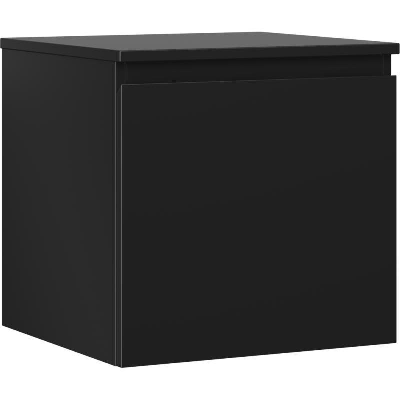 Mexen Orio koupelnová skříňka pod umyvadlo 50 cm s deskou, 1 zásuvka, černá mat - 91A10-05047-1-BFC71