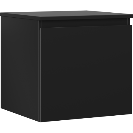 Mexen Orio koupelnová skříňka pod umyvadlo 50 cm s deskou, 1 zásuvka, černá mat - 91A10-05047-1-BFC71