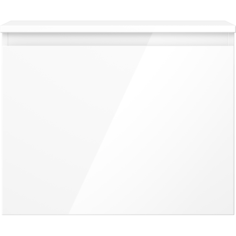 Mexen Orio koupelnová skříňka pod umyvadlo 60 cm s deskou, 1 zásuvka, bílý lesk - 91A10-06047-1-BFC00