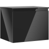 Mexen Orio koupelnová skříňka pod umyvadlo 60 cm s deskou, 1 zásuvka, černý lesk - 91A10-06047-1-BFC70