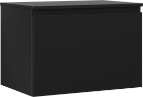 Mexen Orio koupelnová skříňka pod umyvadlo 70 cm s deskou, 1 zásuvka, černá mat - 91A10-07047-1-BFC71