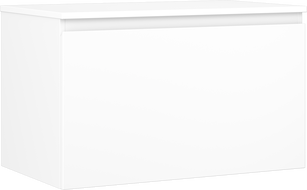 Mexen Orio koupelnová skříňka pod umyvadlo 80 cm s deskou, 1 zásuvka, bílý mat - 91A10-08047-1-BFC01