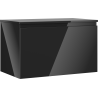 Mexen Orio koupelnová skříňka pod umyvadlo 80 cm s deskou, 1 zásuvka, černý lesk - 91A10-08047-1-BFC70