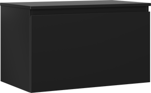 Mexen Orio koupelnová skříňka pod umyvadlo 80 cm s deskou, 1 zásuvka, černý mat - 91A10-08047-1-BFC71