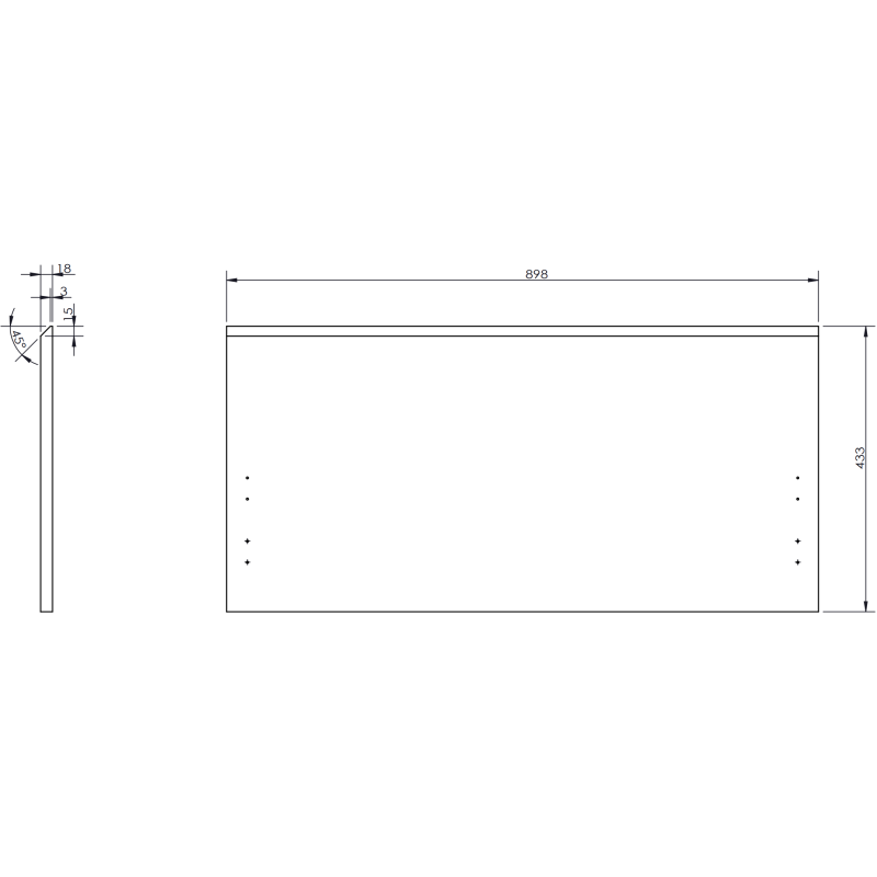 Mexen Orio koupelnová skříňka pod umyvadlo 90 cm s deskou, 1 zásuvka, šedá matná - 91A10-09047-1-BFC62