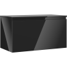 Mexen Orio koupelnová skříňka pod umyvadlo 90 cm s deskou, 1 zásuvka, černý lesk - 91A10-09047-1-BFC70