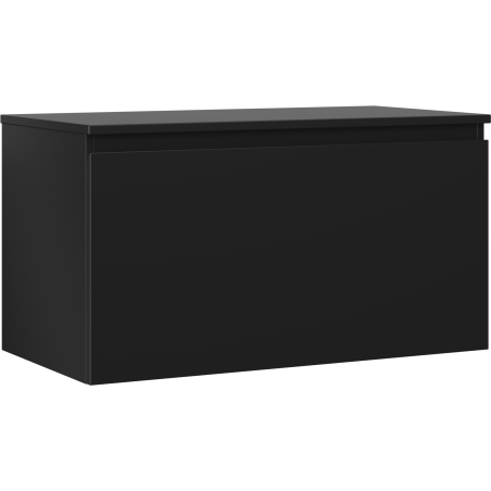 Mexen Orio koupelnová skříňka pod umyvadlo 90 cm s deskou, 1 zásuvka, černá matná - 91A10-09047-1-BFC71