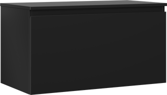 Mexen Orio koupelnová skříňka pod umyvadlo 90 cm s deskou, 1 zásuvka, černá matná - 91A10-09047-1-BFC71