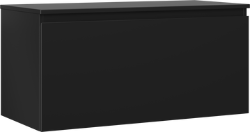 Mexen Orio koupelnová skříňka pod umyvadlo 100 cm s deskou, 1 zásuvka, černá matná - 91A10-10047-1-BFC71