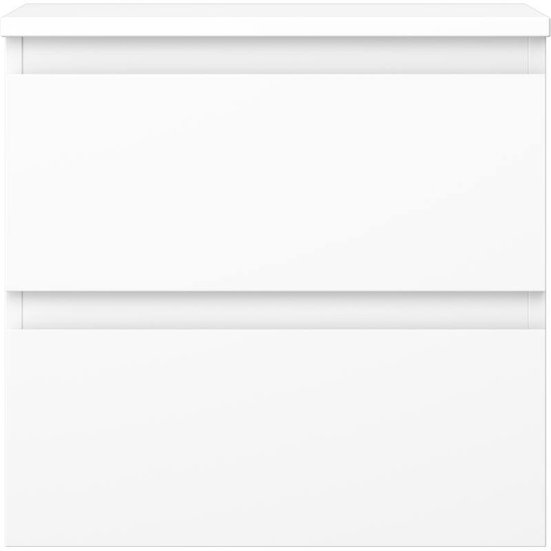 Mexen Orio koupelnová skříňka pod umyvadlo 50 cm s deskou, 2 zásuvky, bílá mat - 91A10-05047-2-BFFC01