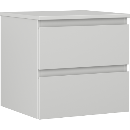 Mexen Orio koupelnová skříňka pod umyvadlo 50 cm s deskou, 2 zásuvky, šedá matná - 91A10-05047-2-BFFC62