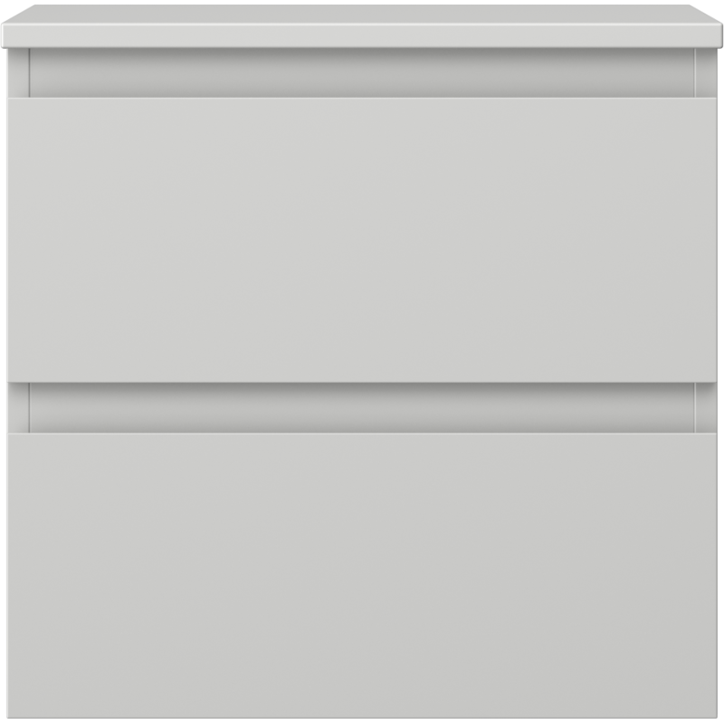 Mexen Orio koupelnová skříňka pod umyvadlo 50 cm s deskou, 2 zásuvky, šedá matná - 91A10-05047-2-BFFC62