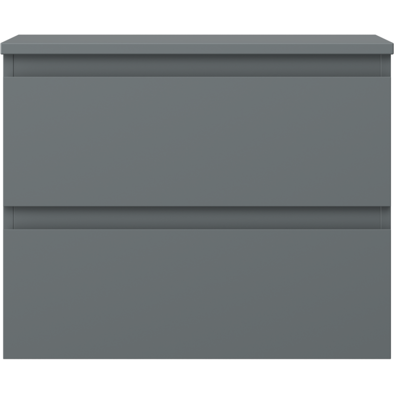 Mexen Orio koupelnová skříňka pod umyvadlo 60 cm s deskou, 2 zásuvky, matná grafitová - 91A10-06047-2-BFFC66