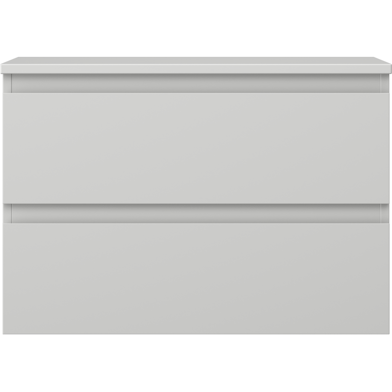 Mexen Orio koupelnová skříňka pod umyvadlo 70 cm s deskou, 2 zásuvky, šedá matná - 91A10-07047-2-BFFC62