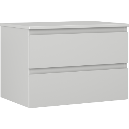 Mexen Orio koupelnová skříňka pod umyvadlo 70 cm s deskou, 2 zásuvky, šedá matná - 91A10-07047-2-BFFC62