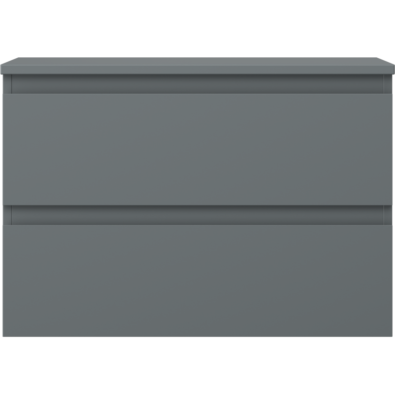 Mexen Orio koupelnová skříňka pod umyvadlo 70 cm s deskou, 2 zásuvky, grafit mat - 91A10-07047-2-BFFC66