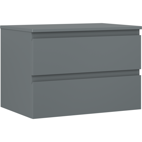Mexen Orio koupelnová skříňka pod umyvadlo 70 cm s deskou, 2 zásuvky, grafit mat - 91A10-07047-2-BFFC66