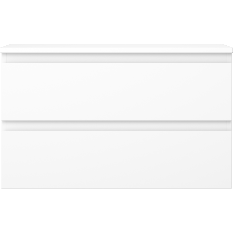 Mexen Orio koupelnová skříňka pod umyvadlo 80 cm s deskou, 2 zásuvky, bílá mat - 91A10-08047-2-BFFC01