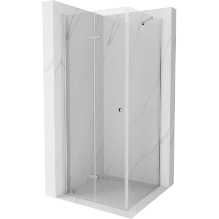 Mexen Lima skládací sprchový kout 90 x 90 cm, transparentní, chrom - 856-090-090-01-00