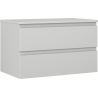 Mexen Orio koupelnová skříňka pod umyvadlo 80 cm s deskou, 2 zásuvky, šedá mat - 91A10-08047-2-BFFC62