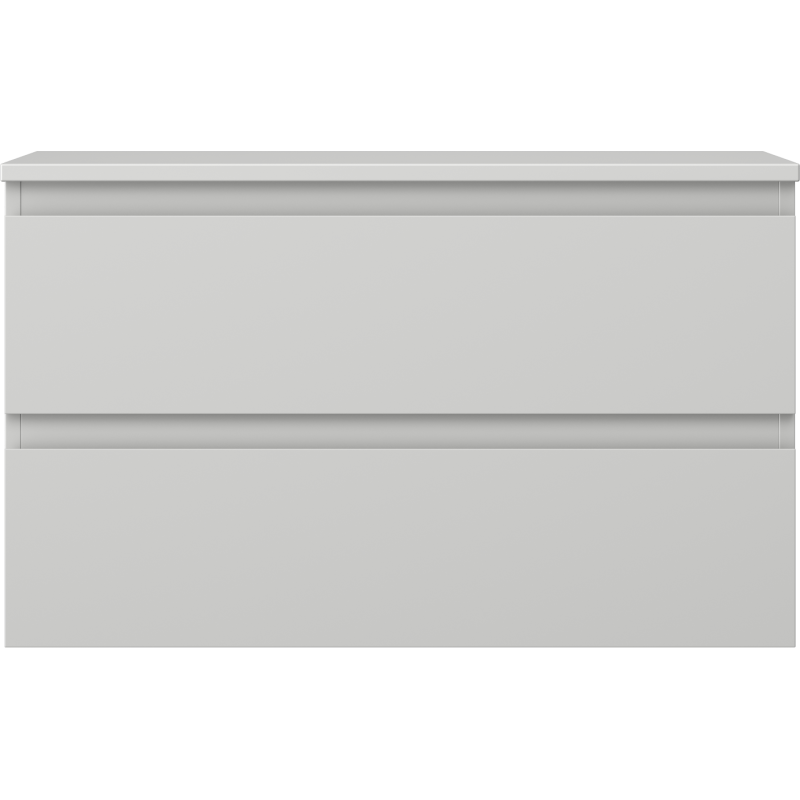 Mexen Orio koupelnová skříňka pod umyvadlo 80 cm s deskou, 2 zásuvky, šedá mat - 91A10-08047-2-BFFC62