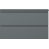 Mexen Orio koupelnová skříňka pod umyvadlo 80 cm s deskou, 2 zásuvky, grafit mat - 91A10-08047-2-BFFC66