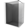 Mexen Kioto sprchová stěna Walk-in 100 x 200 cm, grafit 8 mm, černá - 800-100-101-70-40