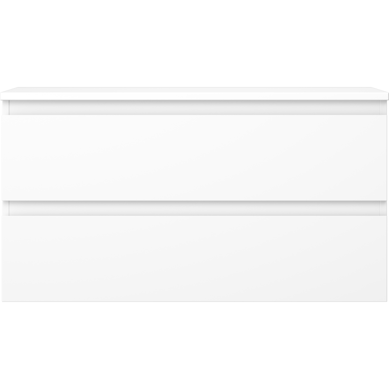 Mexen Orio koupelnová skříňka pod umyvadlo 90 cm s deskou, 2 zásuvky, bílá matná - 91A10-09047-2-BFFC01