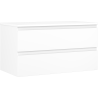 Mexen Orio koupelnová skříňka pod umyvadlo 90 cm s deskou, 2 zásuvky, bílá matná - 91A10-09047-2-BFFC01