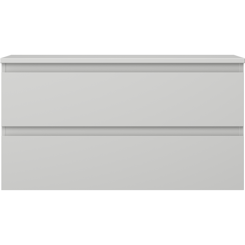 Mexen Orio koupelnová skříňka pod umyvadlo 90 cm s deskou, 2 zásuvky, šedá mat - 91A10-09047-2-BFFC62