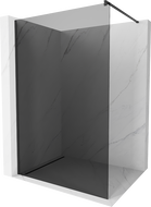 Mexen Kioto sprchová stěna Walk-in 110 x 200 cm, grafit 8 mm, černá - 800-110-101-70-40