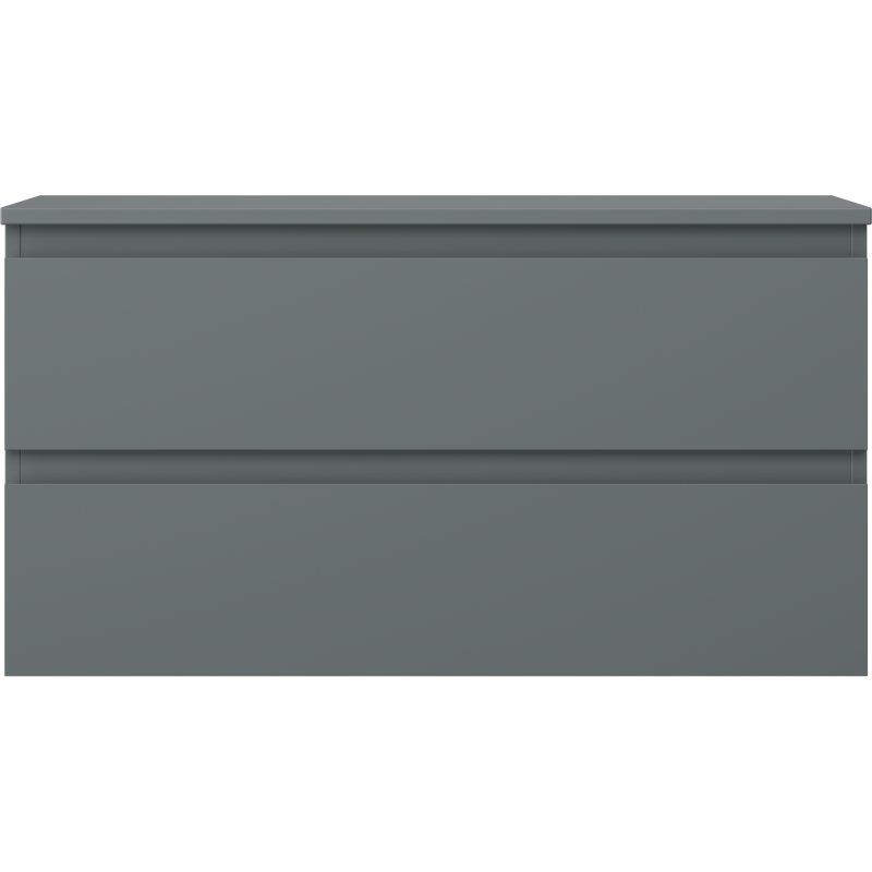 Mexen Orio koupelnová skříňka pod umyvadlo 90 cm s pracovní deskou, 2 zásuvky, grafit mat - 91A10-09047-2-BFFC66